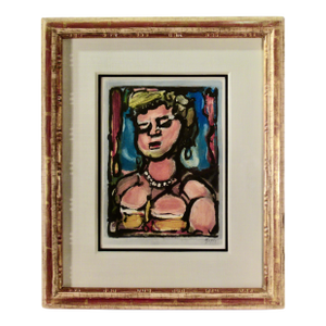 Georges Rouault "Courtisane Aux Yeux Baisses" From The Suite "Les Fleurs Du Mal"" 1937 Original Print