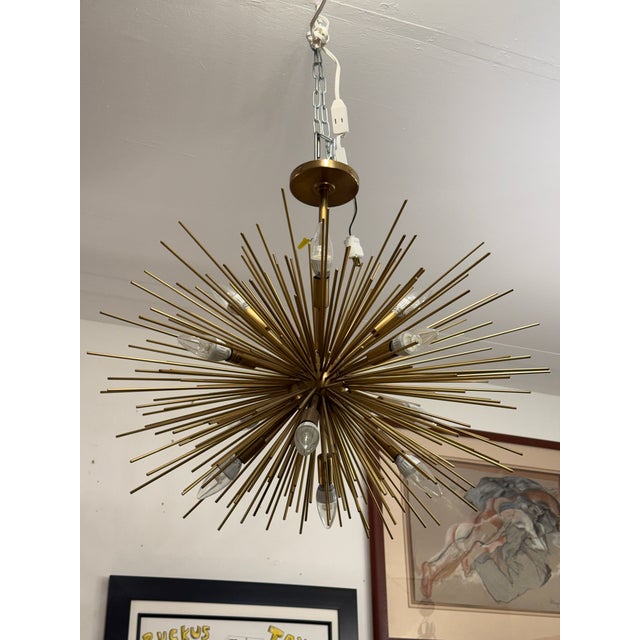 Mid-Century Modern Arteriors Home Zanadoo Chandelier For Sale - Image 3 of 12