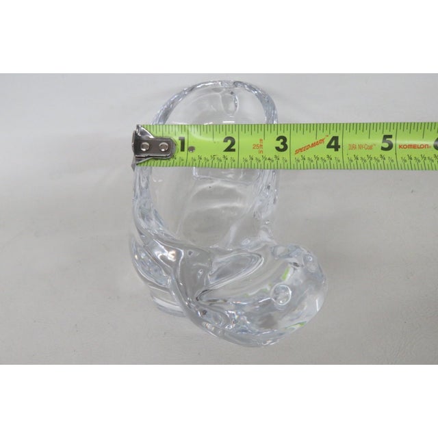 Late 20th Century Crystal Art Glass Hippopotamus Candy Dish Nut Bowl Ashtray Hippo Catchall 5201b For Sale - Image 5 of 13