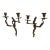French Louis XV Bronze Candle Wall Sconces- A Pair For Sale