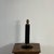 Mid-Century French Black Leather and Brass Table Lamp For Sale - Image 12 of 15