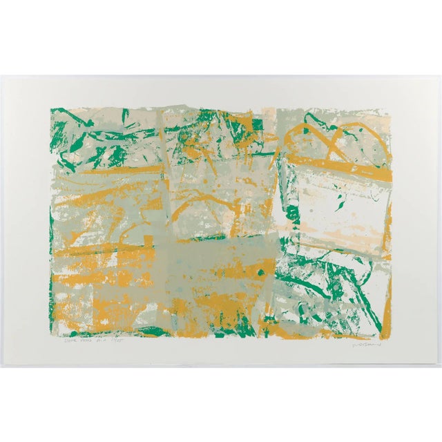 Walter Darby Bannard American 1934-2016 Stone Pond Serigraph Image signed, titled and numbered A.P.17/25 Sheet 25 x 38 in....