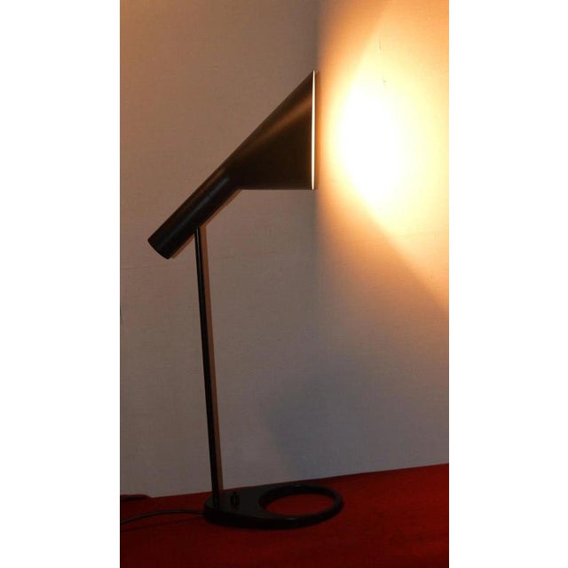 Black AJ Table Lamp by Arne Jacobsen for Louis Poulsen, Denmark, 1960s For Sale - Image 18 of 18