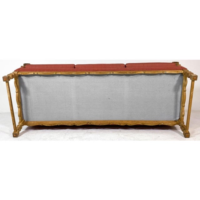 Danish Mid Century Modern Red Sofa For Sale - Image 10 of 10