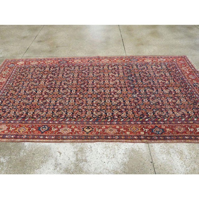 Textile Galerie Shabab Collection Early 20th Century Persian Rustic Gallery Accent Rug For Sale - Image 7 of 10