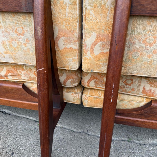 Rare Early Edward Wormley for Dunbar Two-Piece Gondola Sectional Sofa For Sale - Image 9 of 12