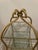 Vintage Metal Rope Twist Design Etagere With 4 Glass Shelves For Sale - Image 4 of 10