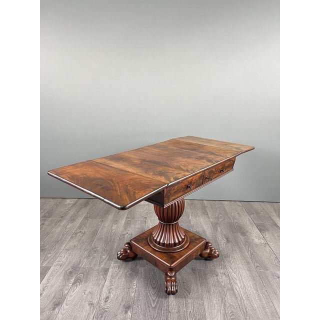 19th Century Mahogany Drop-Leaf Table For Sale - Image 10 of 13