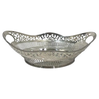 Dutch Silver Bread Basket, 1966 For Sale