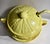 Four piece Maurice of California Bright Yellow Ceramic Lidded Soup Tureen, Ladle & Underplate. Featuring a reflective...