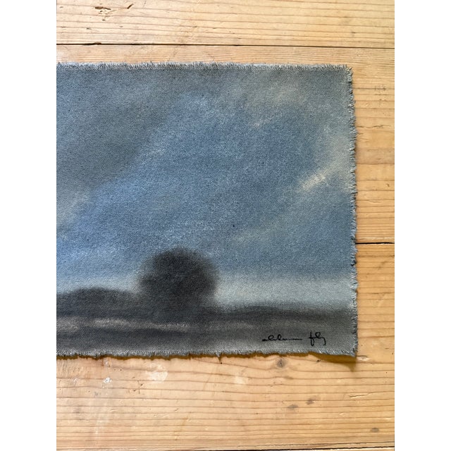 2020s Watercolor Landscape Painting on Raw Canvas by Chelsea Fly For Sale - Image 5 of 5