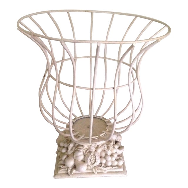 Vintage French Style Wire Garden Urn Planter Chairish
