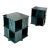 Plastic Italian Rotating Green Marble & Acrylic Glass Nightstands, 1970s, Set of 2 For Sale - Image 7 of 10