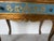 1950s 1950s Italian Hollywood Regency Giltwood & Teal Blue Three-Drawer Nightstand With Gold-Leaf Scrollwork For Sale - Image 5 of 12