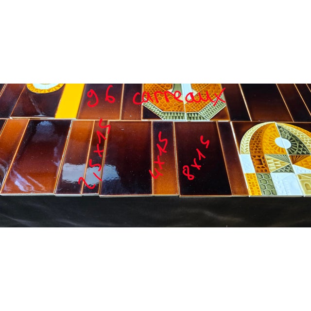 Glazed Ceramic Tiles by Roger Capron, 1970, Set of 112 For Sale - Image 11 of 13