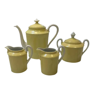 Antique French Porcelain Coffee Set- 4 Pieces