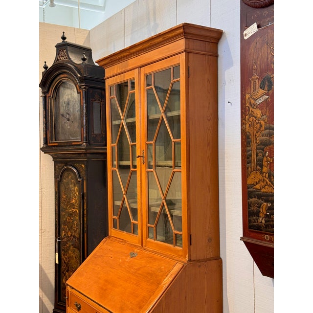 19th Century English Pine Secretary Bookcase For Sale - Image 15 of 18