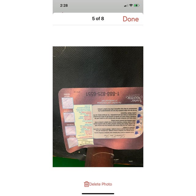 Whittemore Sherrill Manchester Collection Leather Settee For Sale - Image 10 of 10