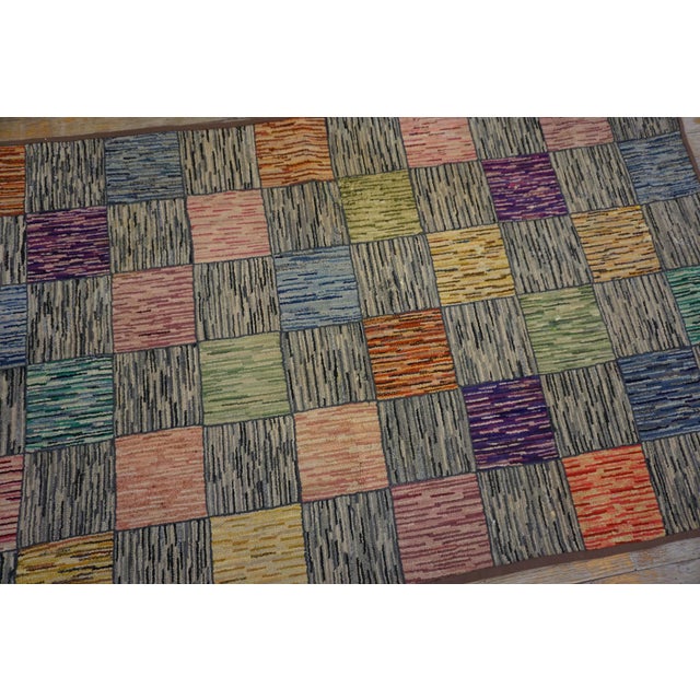 1930s American Hooked Rug 3' x 5' ? 91 x 152 Antique American Hooked Rug America Hooked - Loop Pile, Circa Date: 1930s....