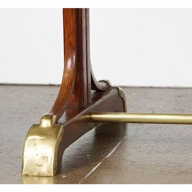 Early 20th Century Large French Rectangular Bistro or Pub Table With Brass Accents For Sale - Image 5 of 13