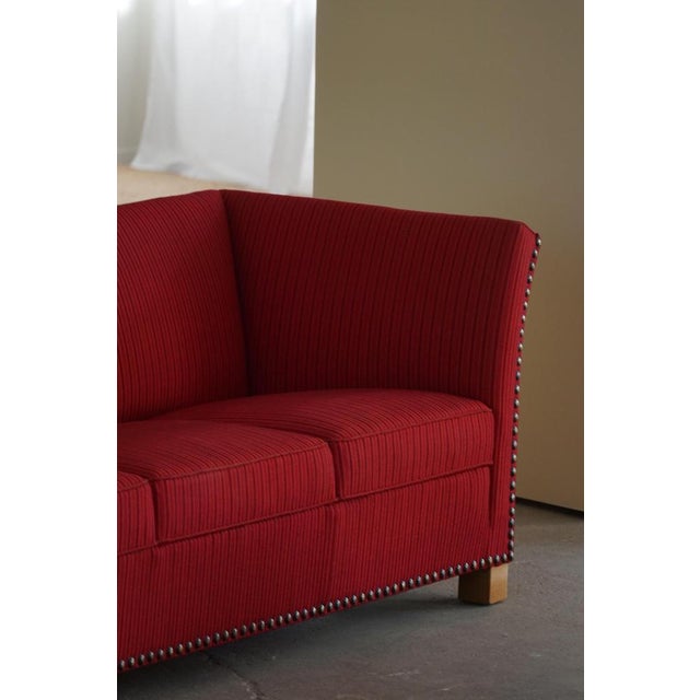 Art Deco 3-Seater Sofa in the style of Flemming Lassen, 1940s For Sale - Image 4 of 18