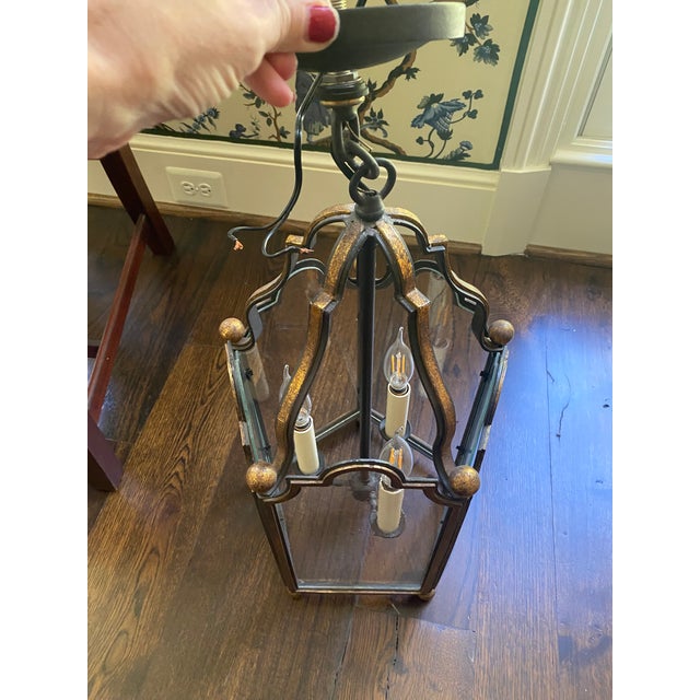 Gorgeous, traditional Paul Ferrante chandelier. Hung in a foyer but would look amazing in a living room, bar or vestibule,...