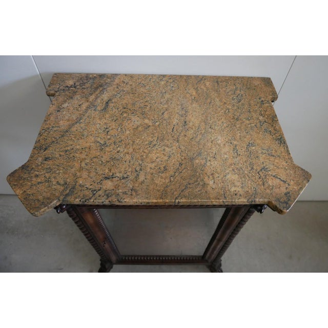 Small Antique Mahogany Display Cabinet For Sale - Image 11 of 18