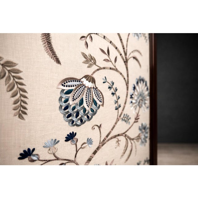 Three-Panel Screen in Brazilian Rosewood & Upholstered Fabrics by Sergio Rodrigues, 1960s For Sale - Image 9 of 9