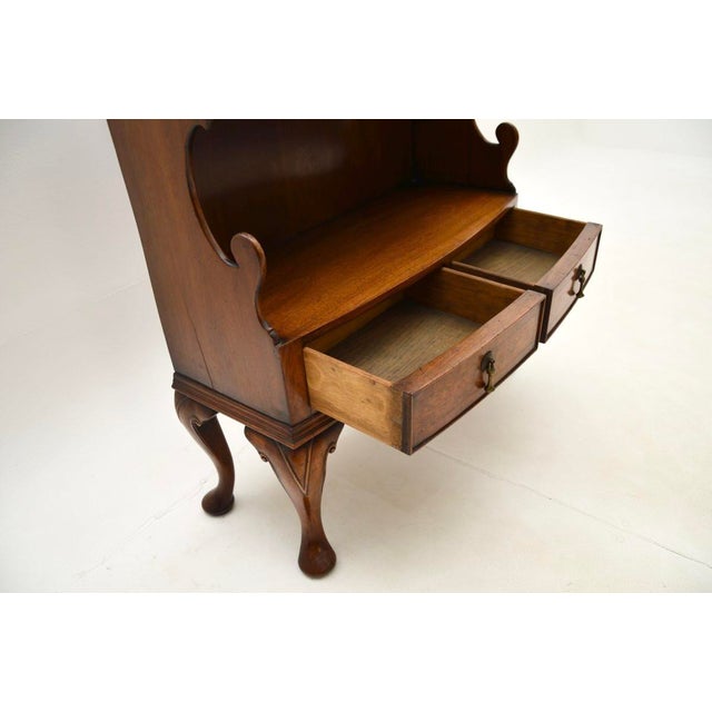 Antique Burr Walnut Cascading Open Bookcase, 1900s For Sale - Image 9 of 11