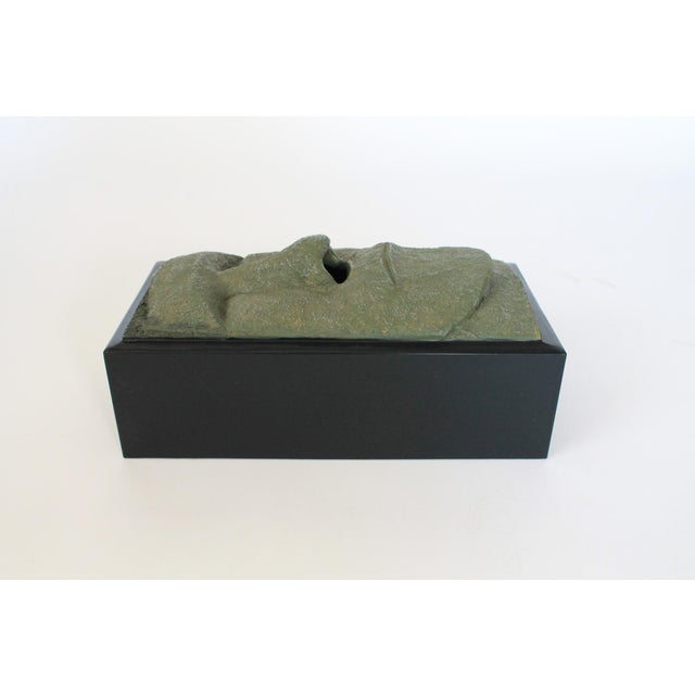 Vintage Rotary Hero Moai Tiki Tissue Box Dispenser Holder For Sale - Image 4 of 9