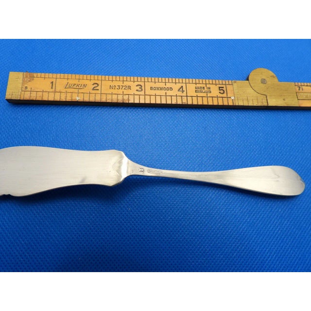 International Silver 1950s International Silver Simplicity Pattern Sterling Master Butter Knife Spreader For Sale - Image 4 of 7