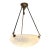 Antique Art Deco Satin Glass Pendant Light With Cast Brass Three-Rod Suspension For Sale