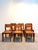 Wood Teak Dining Chairs, Set of 6 For Sale - Image 7 of 7