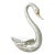 Murano Glass Swan Dish With Bullicante Inclusions For Sale