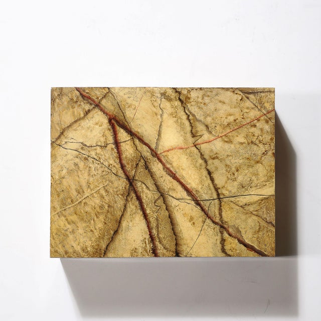 Mid-Century Modern Mid-Century Modernist Vellum Hued Textural Box Signed "Allessandro" For Sale - Image 3 of 12