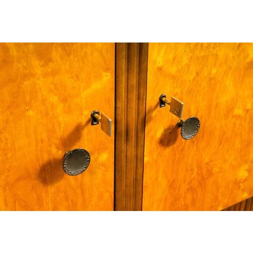 Small Vintage Sideboard in Birch For Sale - Image 12 of 18