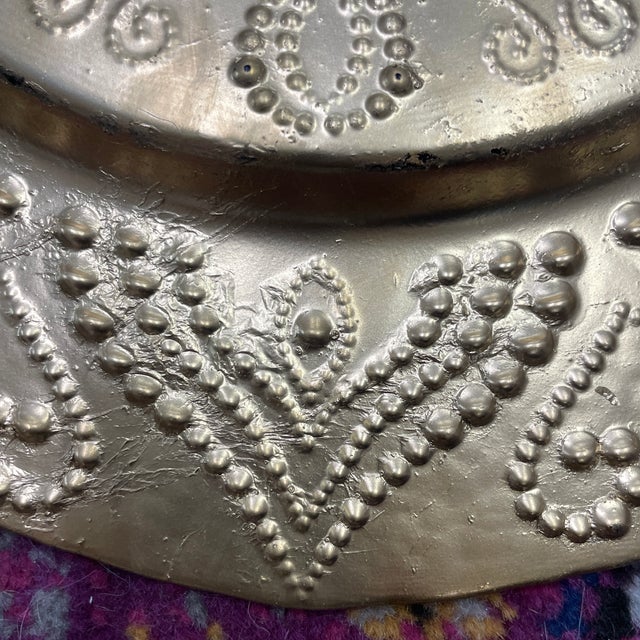 Vintage Beaded Amber Chargers - Set of Six For Sale - Image 4 of 8