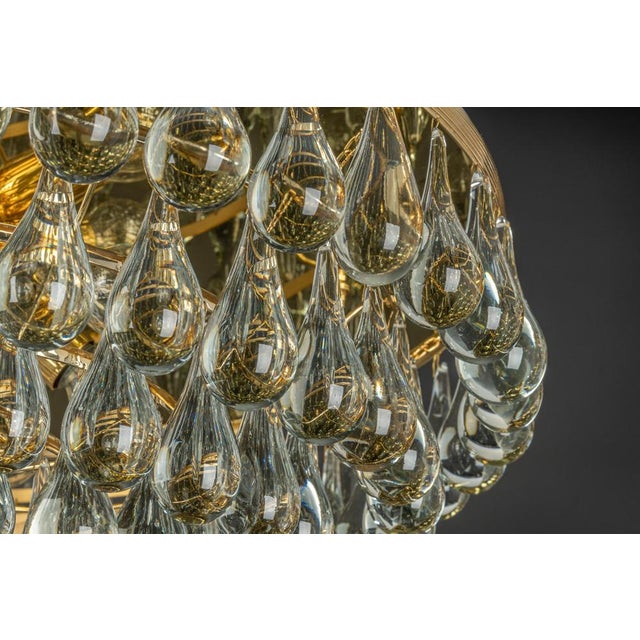 Murano Glass Tear Drop Chandelier by C. Palme, Germany, 1970s For Sale - Image 9 of 16