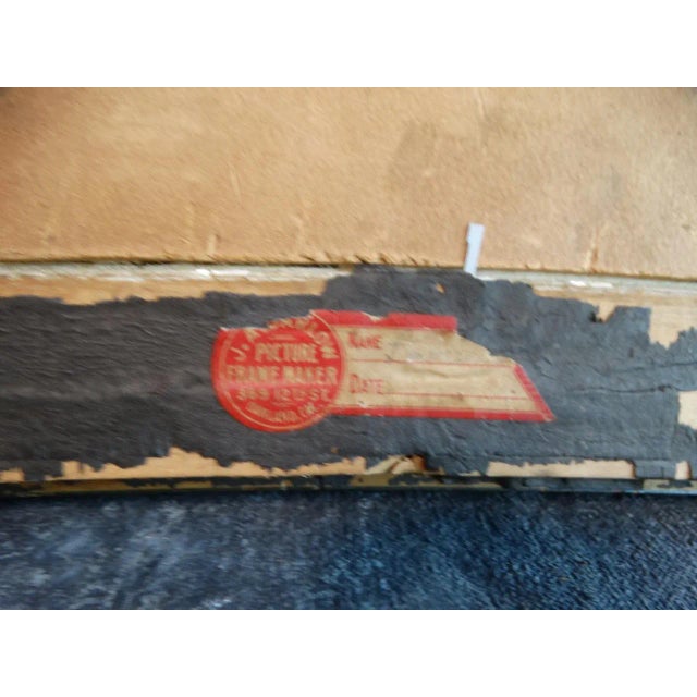 Mid 20th Century San Francisco Harbor Oil Painting on Board For Sale - Image 5 of 6