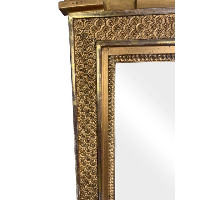 Neoclassical 18th Century Swedish Neoclassical Gilt Pier Mirror For Sale - Image 3 of 12