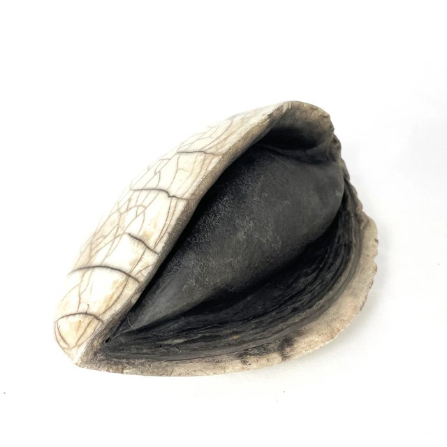 Vintage French Ceramic Clam Sculpture For Sale - Image 10 of 12