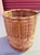 1980s Vintage Split Bamboo Woven Wastebasket For Sale - Image 5 of 6