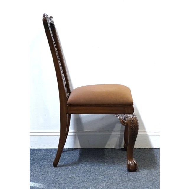 Wood Ethan Allen Newport Collection Traditional Chippendale Style Dining Chair 34-6401 - 570 Belmont Finish For Sale - Image 7 of 11