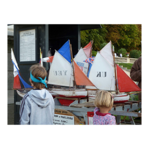 Original Paris Toy Boating Photograph