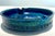 Mid-Century Modern Mid 20th Century Italian Aldo Londi for Bitossi Rimini Blue Large Ceramic Ashtray Catchall Trinket Dish For Sale - Image 3 of 8