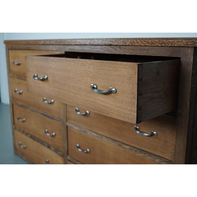 Antique French Oak Shop Cabinet, 1930s For Sale - Image 4 of 15