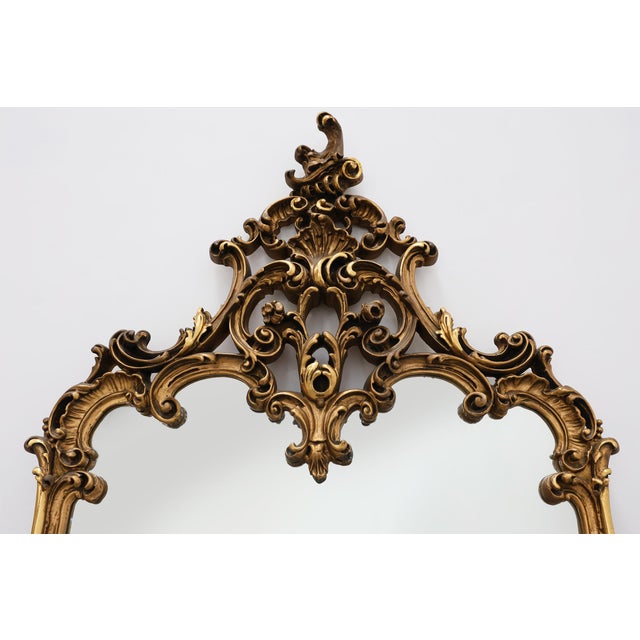 Large Rococo Style Giltwood Mirror from Deknudt, Belgium, 1950s For Sale - Image 10 of 14