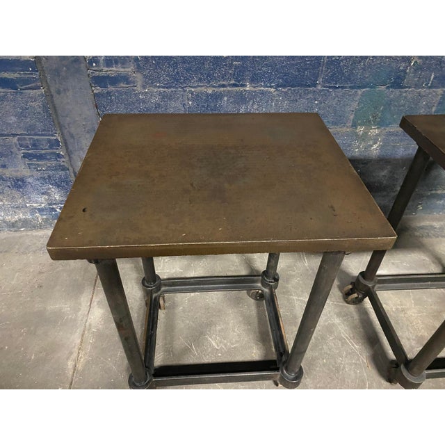 Metal Early 20th Century Printers Turtle Table For Sale - Image 7 of 8