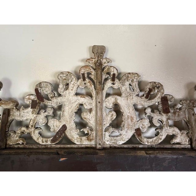 Italian Carved Silvered Mirror For Sale - Image 4 of 12
