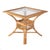 2020s Antigua 34.25 in. W Square Rattan Glass Top Dining Table, Natural Rattan For Sale - Image 5 of 8